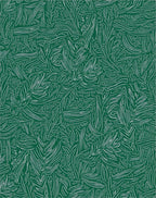 Emerald Green Leafy Swirls Rug