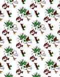 Whimsical Red Green Character Flourish Rug