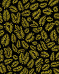 Sunny Yellow Palm Fronds Pattern Rug
