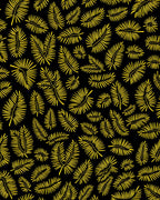 Sunny Yellow Palm Fronds Pattern Rug