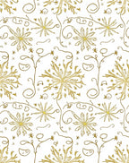 Golden Starburst Organic Swirl Rug
