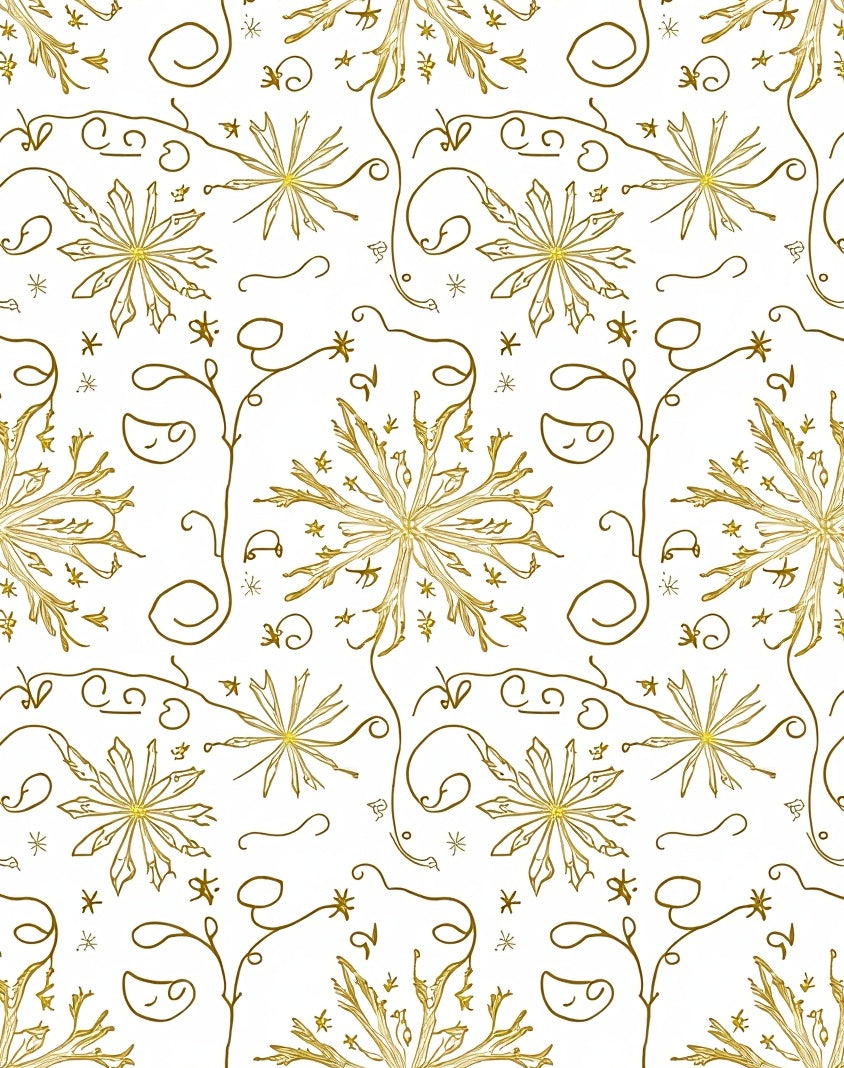 Golden Starburst Organic Swirl Rug