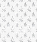 Light Gray Hand Drawn Floral Rug