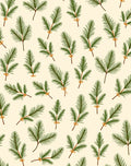 Christmas Pine Branch Repeating Pattern Rug