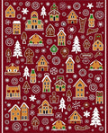 Gingerbread Village Folkytale Houses Rug