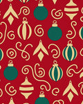 Crimson Gold Teal Ornament Swirls Rug