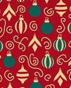 Crimson Gold Teal Ornament Swirls Rug