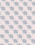 Soft Petal Gray Pink Medallion Rug