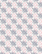 Soft Petal Gray Pink Medallion Rug