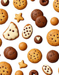 Whimsical Cookie Collage Food Print Rug