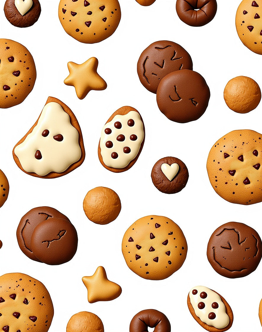 Whimsical Cookie Collage Food Print Rug