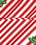 Red White Candy Cane Stripe Rug