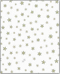 Scattered Golden Starburst White Ground Rug