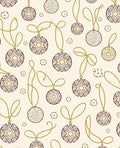 Gold Chain Red Starburst Ornaments Rug