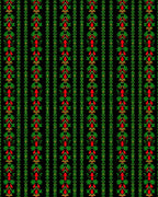 Crimson Amber Green Vertical Stripes Rug