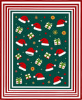 Holiday Hats And Gifts Border Rug