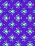 Radiant Blue Petal Starburst Rug