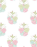 Whimsical Pastel Floral Bouquet Arrangement Rug