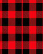 Crimson Black Checkered Squares Rug