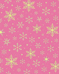 Pink Fluorescent Snowflake Collection Rug
