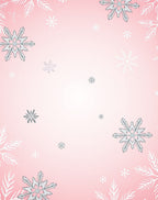 Pink Snowflake Winter Wonder Rug