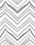 Modern Gray Chevron Stripe Rug