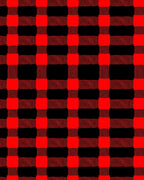 Bold Red Black Buffalo Plaid Check Rug