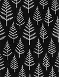 White Evergreen Forest Silhouette Rug