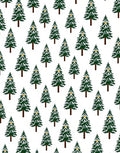Evergreen Tree Forest Winter Rug