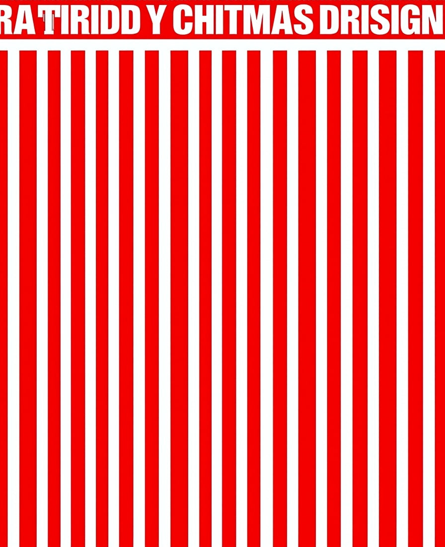 Bold Red White Stripe Rug