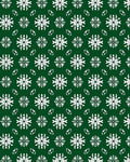 Emerald White Floral Medallion Tile Rug