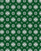 Emerald White Floral Medallion Tile Rug