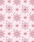 Floral Snowflake Rose Pink Ornament Rug