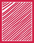 Bold Red Stripe Diagonal Rug
