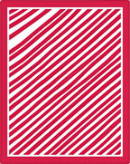 Bold Red Stripe Diagonal Rug
