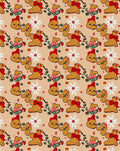 Whimsical Gingerbread Candy Cane Friends Rug