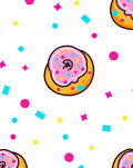 Sweet Pink Donut Confetti Celebration Rug