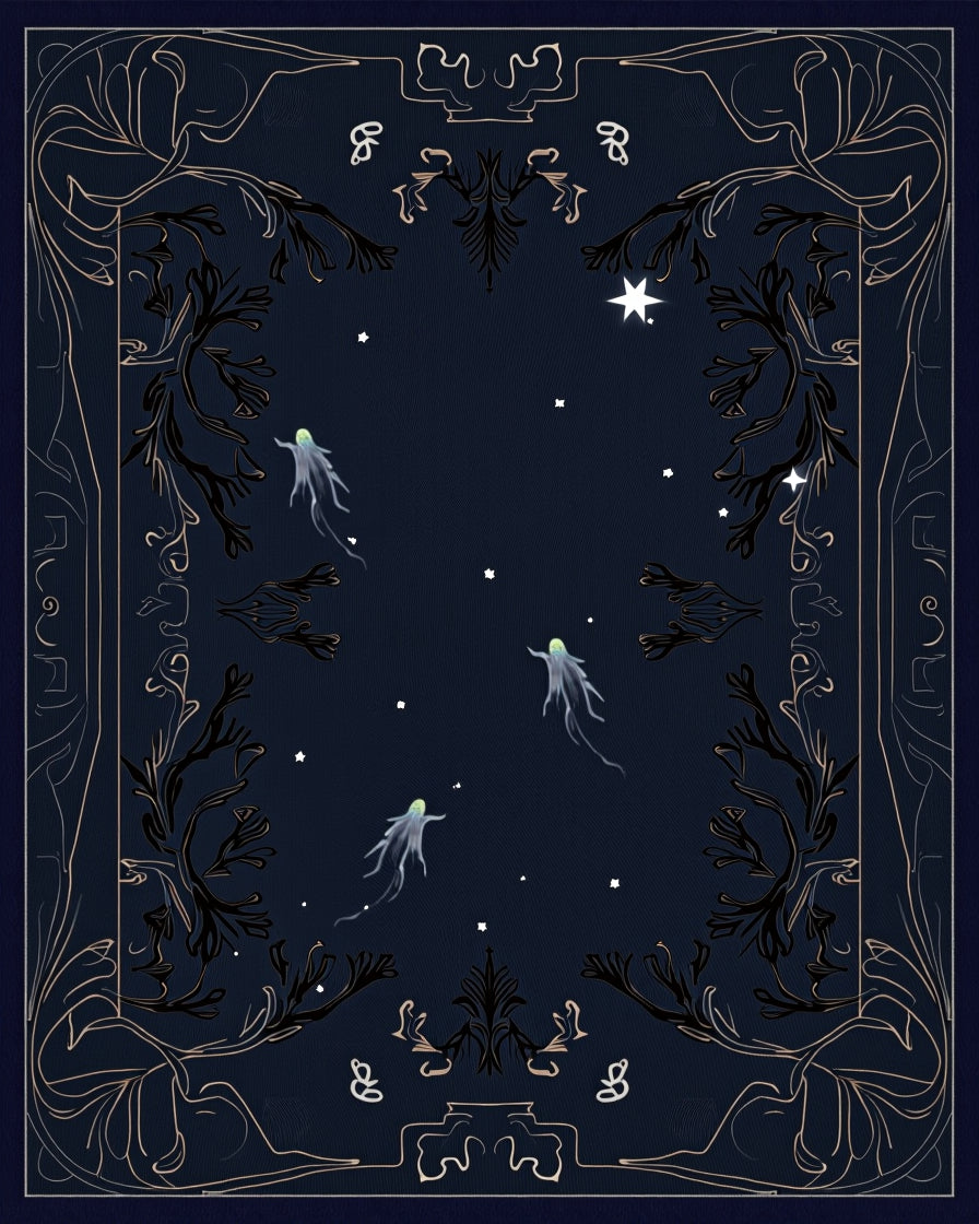Mystical Celestial Ghost Garden Rug