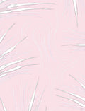 Pale Pink Abstract Leaf Swirl Rug
