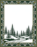 Forest River Scenic Landscape Art Rug