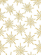 Golden Starburst Floral Medallion Rug