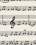Classic Staff Music Notes Rug