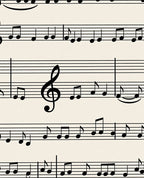 Classic Staff Music Notes Rug