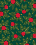 Crimson Berry Green Leaf Radiance Rug