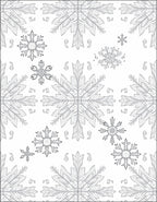 Detailed White Snowflake Mandala Collection Rug