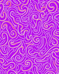 Curling Lavender Amoeba Lines Rug