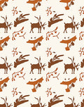 Rustic Deer Branch Autumn Medley Rug