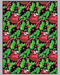 Whimsical Red Panda Forest Scene Rug