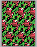 Whimsical Red Panda Forest Scene Rug