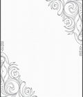 Elegant Silver Scrollwork Corner Accent Rug